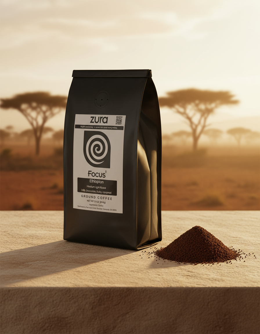 Focus: Ethiopian | Medium-light Roast | Ground Coffee (12oz)