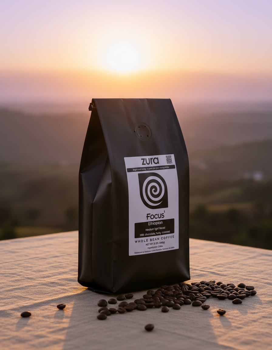 Focus: Ethiopian | Medium-light Roast | Whole Bean Coffee (12oz)