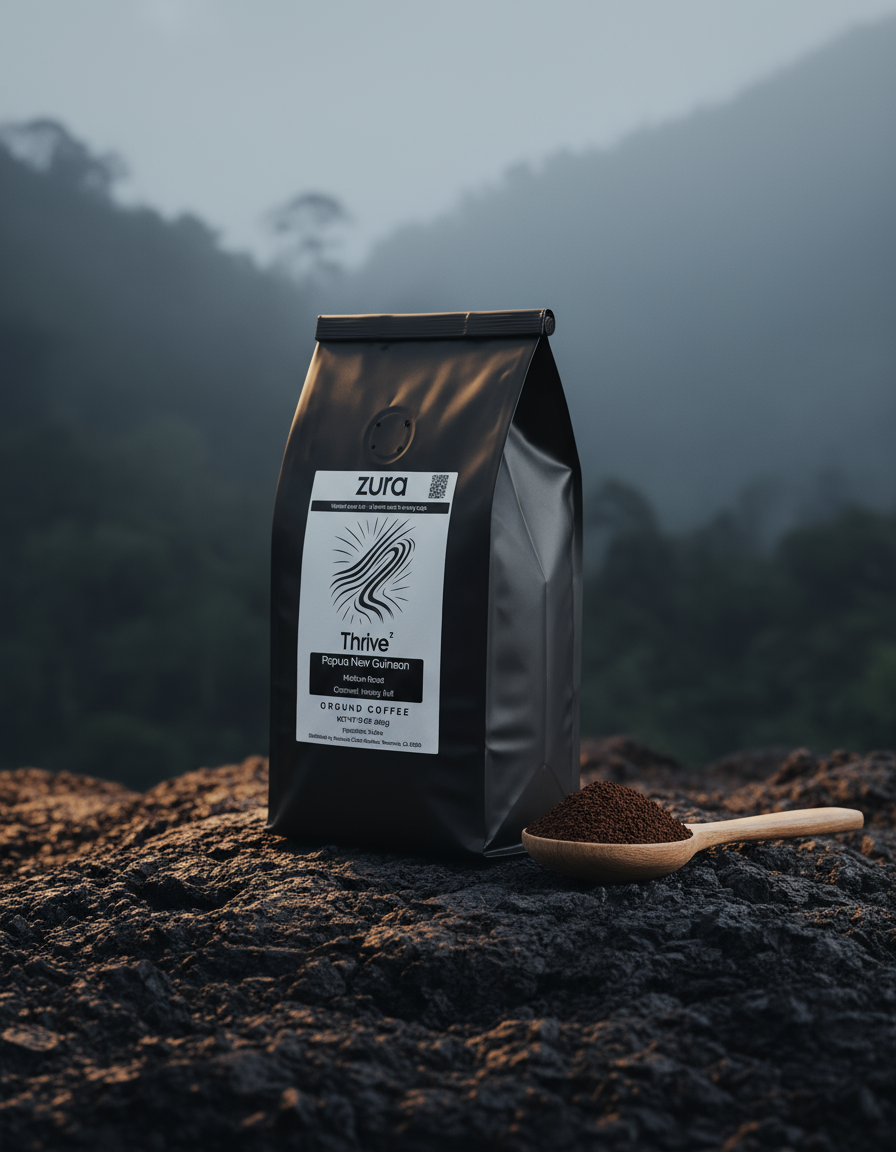 Thrive: Papua New Guinean | Medium Roast | Ground Coffee (12oz)