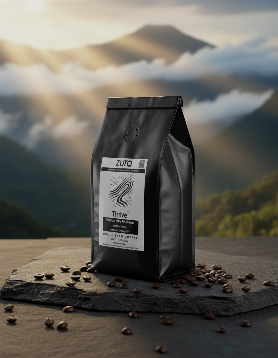 Thrive: Papua New Guinean | Medium Roast | Whole Bean Coffee (12oz)